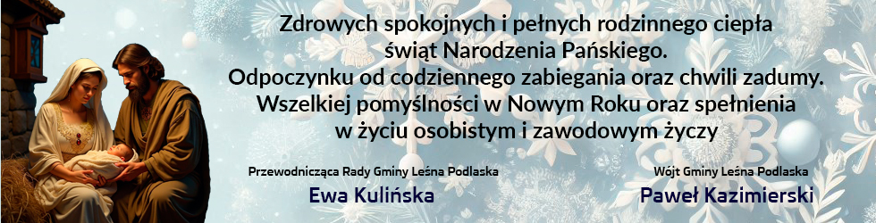 Życzenia bożonarodzeniowe Gmina Leśna Podlaska
